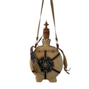 Vintage Hungarian folk art flask
